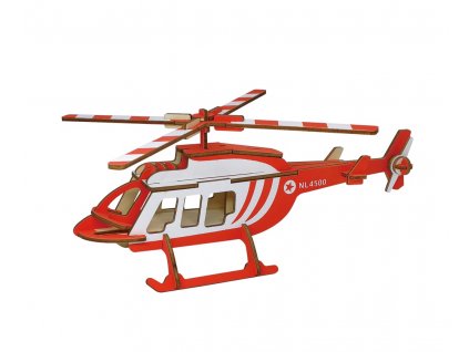 Woodcraft Dřevěné 3D puzzle Přepravní vrtulní