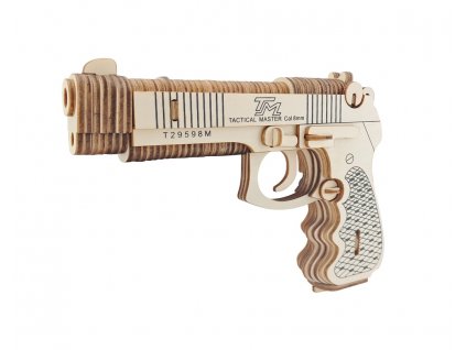 Woodcraft Dřevěné 3D puzzle Pistole M92F