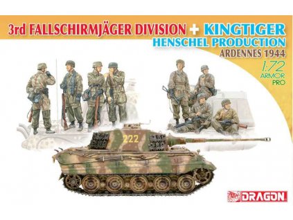 Model Kit tank 7400 - 3rd Fallschirmjäger Division + Kingtiger Henschel Turret (1:72)