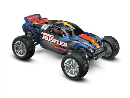 Traxxas Nitro Rustler 1:10 RTR modrý