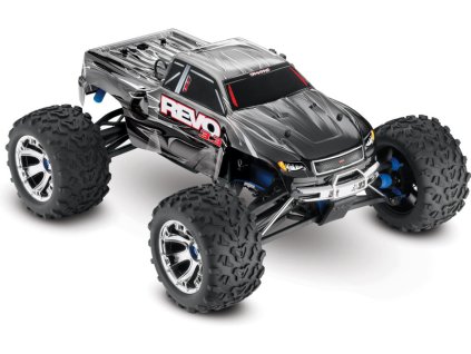 Traxxas Nitro Revo 1:8 s BlueTooth RTR stříbrné