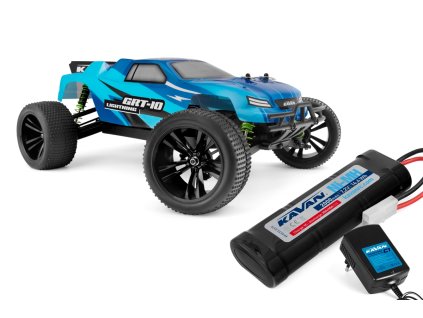 KAVAN GRT-10 Lightning 2,4 GHz 4WD Truggy 1:10 - Modrý - RTR