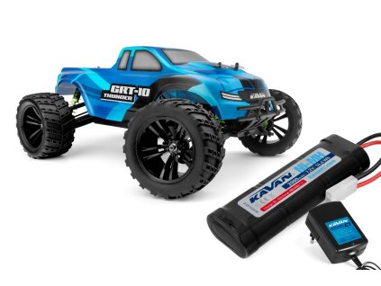 KAVAN GRT-10 Thunder 2,4 GHz 4WD Monster Truck 1:10 - Modrý - RTR