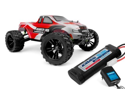 KAVAN GRT-10 Thunder 2,4 GHz 4WD Monster Truck 1:10 - Červený - RTR