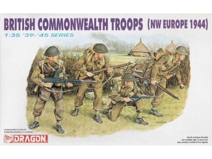 Model Kit figurky 6055 - BRITISH COMMONWEALTH TROOPS (NW EUROPE 1944) (1:35)