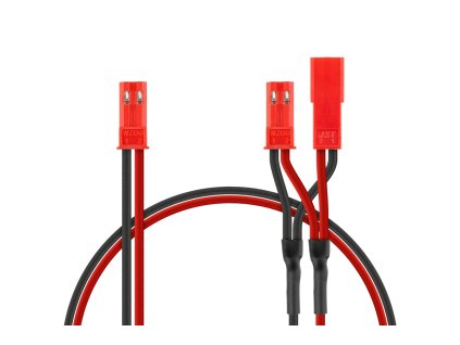 Paralelní Y-kabel BEC JST ( 1x samec , 2x samice )