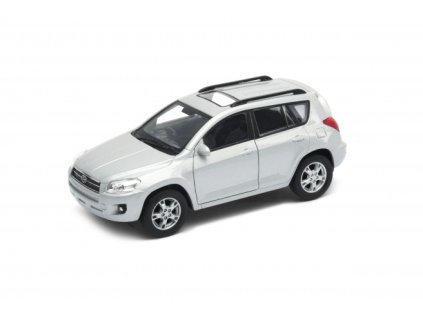 Welly - Toyota RAV 4 model 1:34 stříbrná