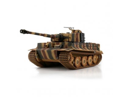 TORRO tank 1/16 RC Tiger I pozdní verze vícebarevná kamufláž - infra IR - Servo