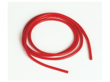Silikonový kabel 2,0qmm, 14AWG, 1metr, červený