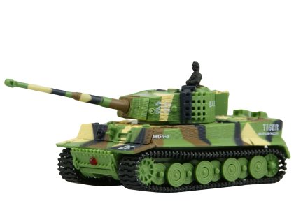 S-Idee RC tank Mini German Tiger 1:72 RTR zelený