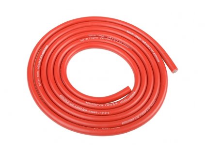 Silikonový kabel 3,5qmm, 14AWG, 1metr, červený