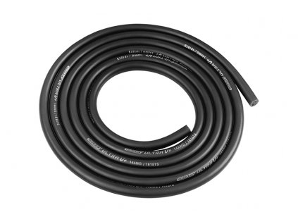 Silikonový kabel 3,5qmm, 14AWG, 1metr, černý