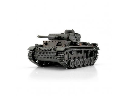 TORRO tank PRO 1/16 RC PzKpfw III provedení L šedá kamufláž - infra IR