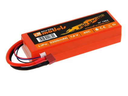 DF models LiPo Aku 7,4 V / 5200 / 45C Pro Racing T-dean