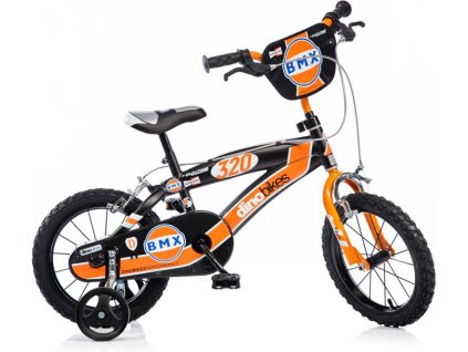 DINO Bikes - Dětské kolo 14" BMX černé