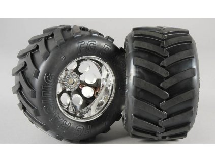 Monster Truck nalepené gumy, M směs, 14mm, 2ks.