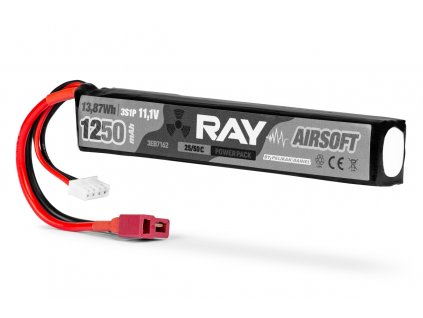 RAY Airsoft - Li-Po 1250mAh/11,1V 25/50C, 13,87Wh