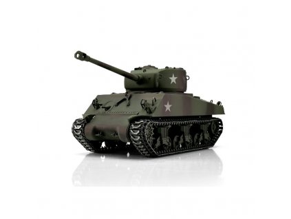 TORRO tank PRO 1/16 RC M4A3 Sherman 76mm maskovací kamufláž - infra IR - Servo