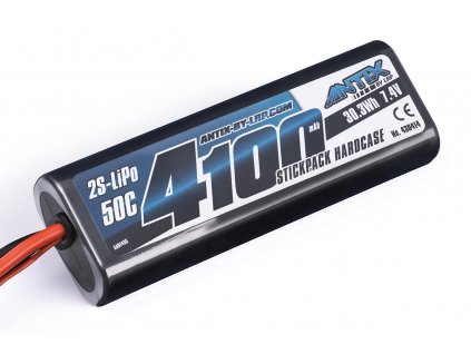 ANTIX by LRP 4100mAh - 7.4V - 50C LiPo Car Stickpack Hardcase - Tamiya konektor