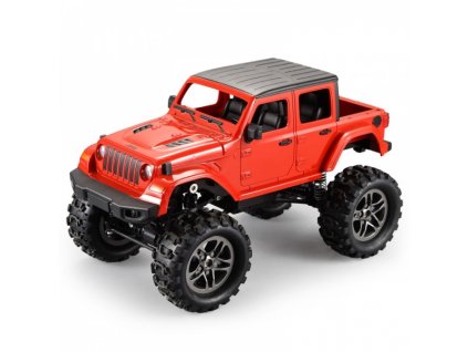 RC Crawler Jeep Wrangler Pickup 1:14 2,4 GHz - Červená