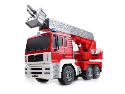 DOUBLE E RC hasičský truck s funkčním žebříkem 1:20