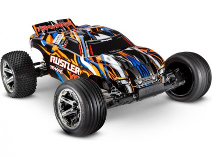 Traxxas Rustler 1:10 VXL RTR oranžový