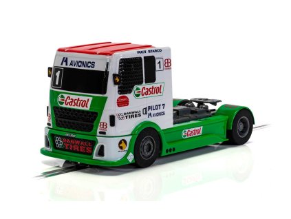 Autíčko Super Resistant SCALEXTRIC C4156 - Racing Truck - Red & Green & White (1:32)