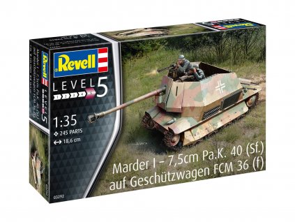 Plastic ModelKit military 03292 - Marder I on FCM 36 base (1:35)