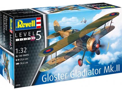 Plastic ModelKit letadlo 03846 - Gloster Gladiator Mk. II (1:32)