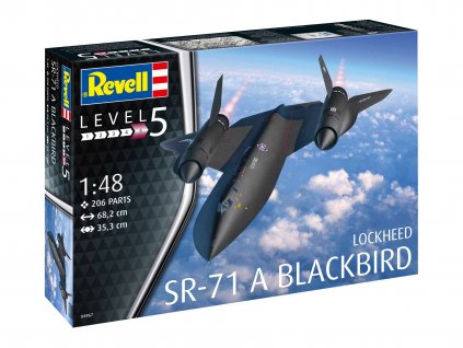 Plastic ModelKit letadlo 04967 - Lockheed SR-71 A Blackbird (1:48)