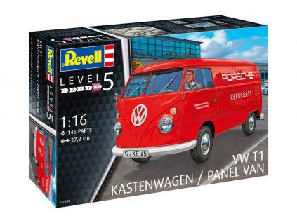 Plastic ModelKit auto 07049 - VW T1 Kastenwagen (1:16)