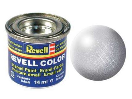 Barva Revell emailová - 32190: metalická stříbrná (silver metallic)