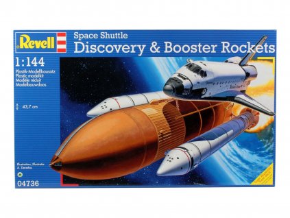 Plastic ModelKit vesmír 04736 - Space Shuttle Discovery+Booster Rockets (1:144)