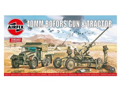 Classic Kit VINTAGE military A02314V - Bofors 40mm Gun & Tractor (1:76)