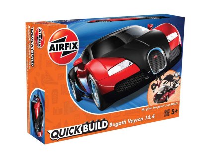 Quick Build auto J6020 - Bugatti Veyron - červená
