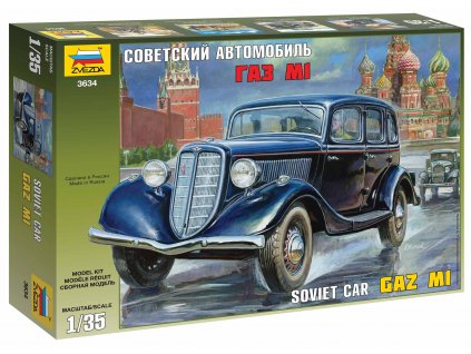 Model Kit military 3634 - GAZ M1 Soviet Car (1:35)