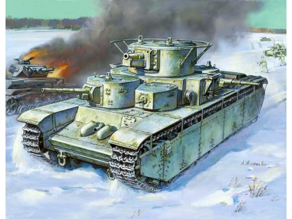 Model Kit tank 3667 - T-35 Heavy Soviet Tank (1:35)