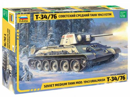 Model Kit tank 3689 - T-34/76 mod.1943 Uralmash (1:35)