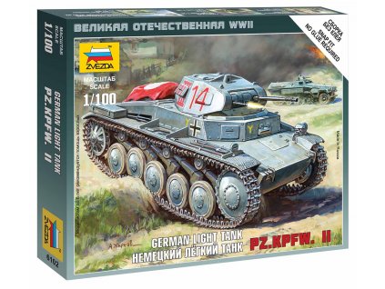 Wargames (WWII) tank 6102 - German Panzer II (1:100)