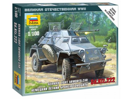 Wargames (WWII) military 6157 - Sd.Kfz.222 Armored Car (1:100)