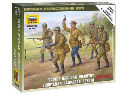 Wargames (WWII) figurky 6179 - Soviet Regular Infantry 1941-42 (1:72)