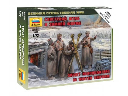 Wargames (WWII) figurky 6231 - Soviet headquarters in winter uniform (1:72)