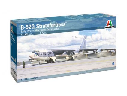 Model Kit letadlo 1451 - B-52G Stratofortress Early version with Hound Dog Missiles (1:72)