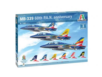 Model Kit letadlo 1461 - Macchi MB 339 P.A.N. 60th Anniversary Special Livery (1:72)