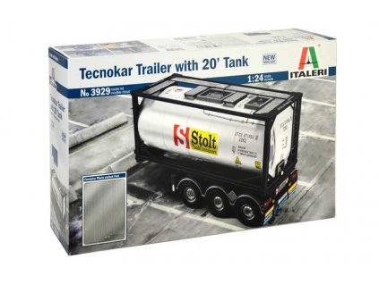 Model Kit návěs 3929 - TECNOKAR TRAILER WITH 20' TANK (1:24)