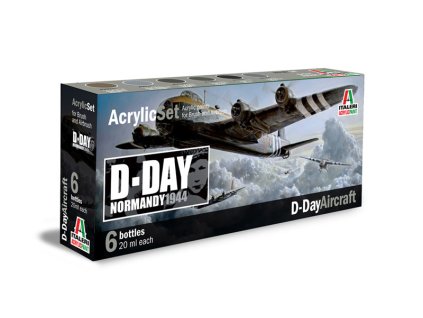 Sada akrylových barev 445AP - D-DAY AIRCRAFT 6 ks