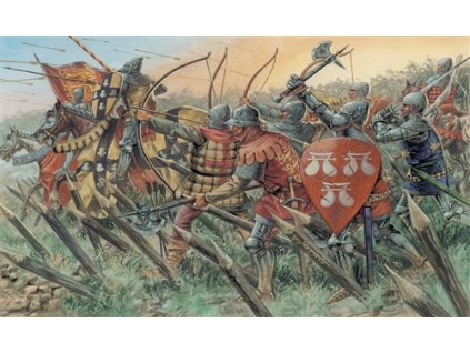 Model Kit figurky 6027 - ENGLISH KNIGHTS AND ARCHERS (100 YEARS WAR) (1:72)