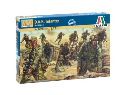 Model Kit figurky 6099 - WWII - D.A.K. INFANTRY (1:72)