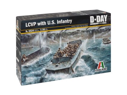 Model Kit loď 6524 - LCVP with US INFANTRY (1:35)