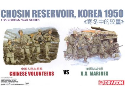 Model Kit figurky 6811 - Chinese Volunteers vs U.S. Marines, Chosin Reservoir Korea 1950 (1:35)